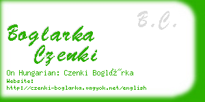 boglarka czenki business card